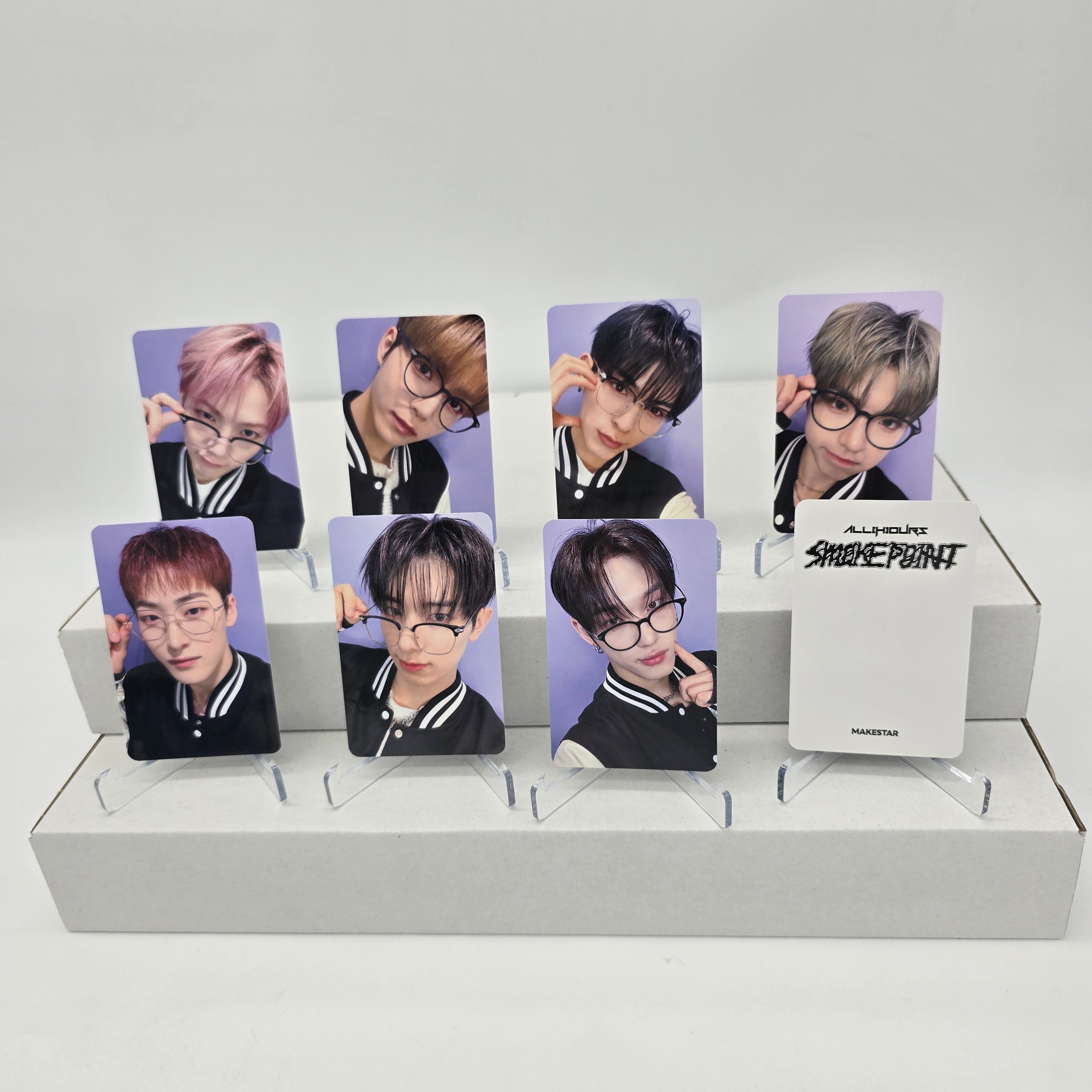 ALL(H)OURS - SMOKE POINT - MAKESTAR-PHOTOCARD (FACE TO FACE VARSITY JACKET)