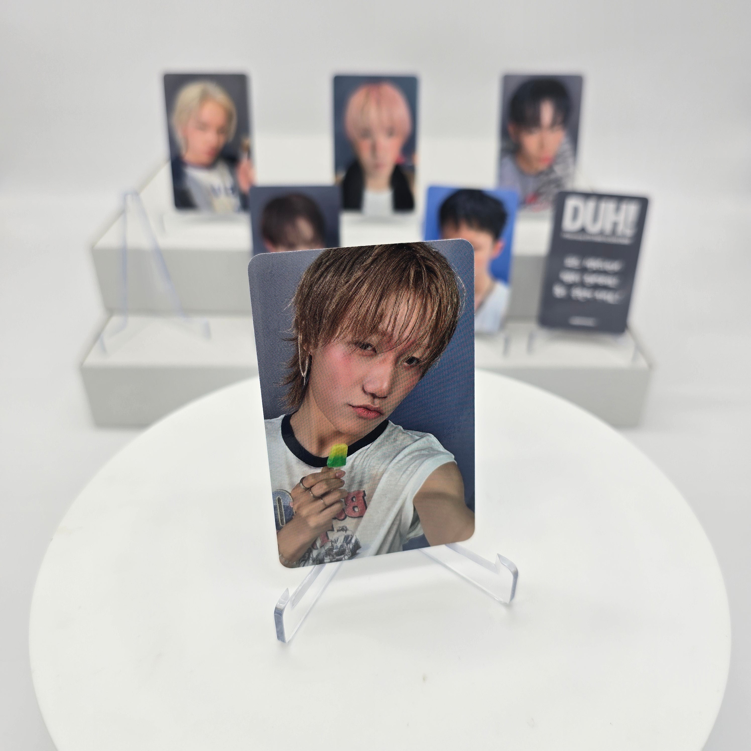 P1HARMONY - DUH! - APPLEMUSIC POB PHOTOCARD (GRAY BACKSIDE)