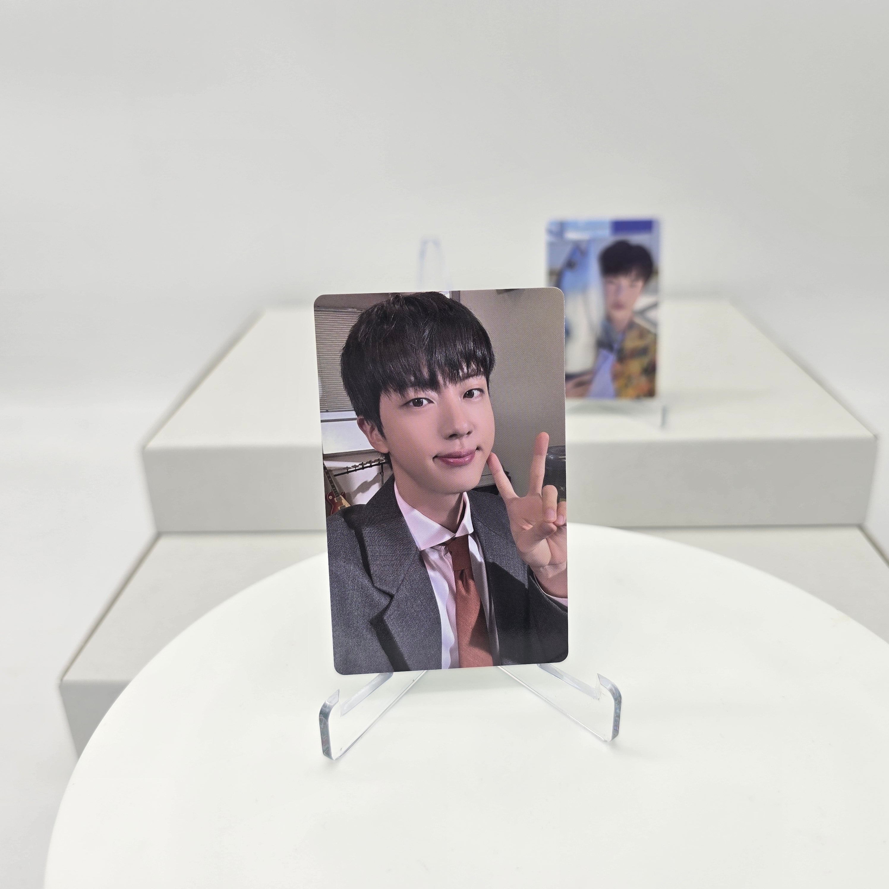 JIN (BTS) - HAPPY - WEVERSE POB PHOTOCARD (GREEN BACKSIDE)