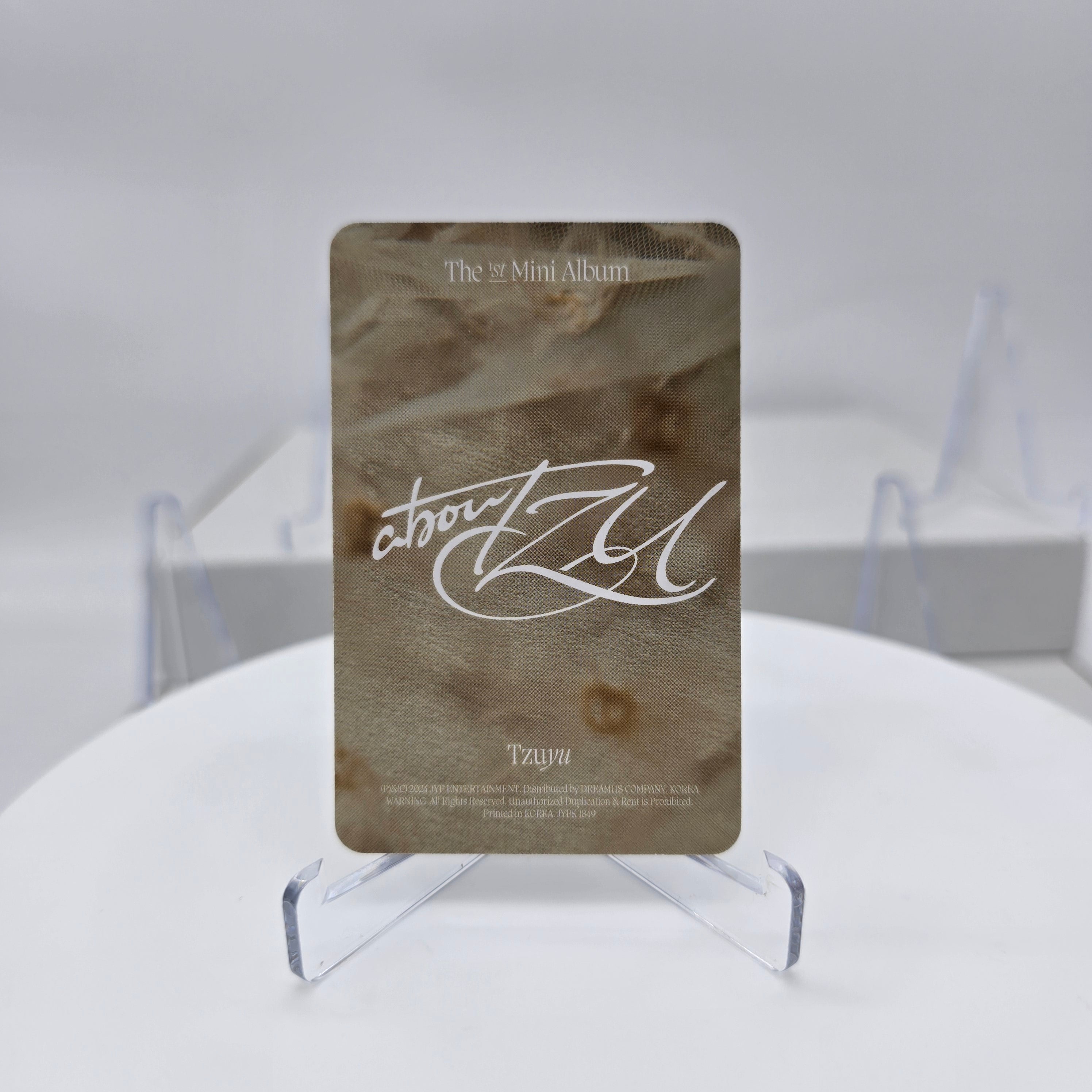 TZUYU (TWICE) - abouTZU - POB PHOTOCARD