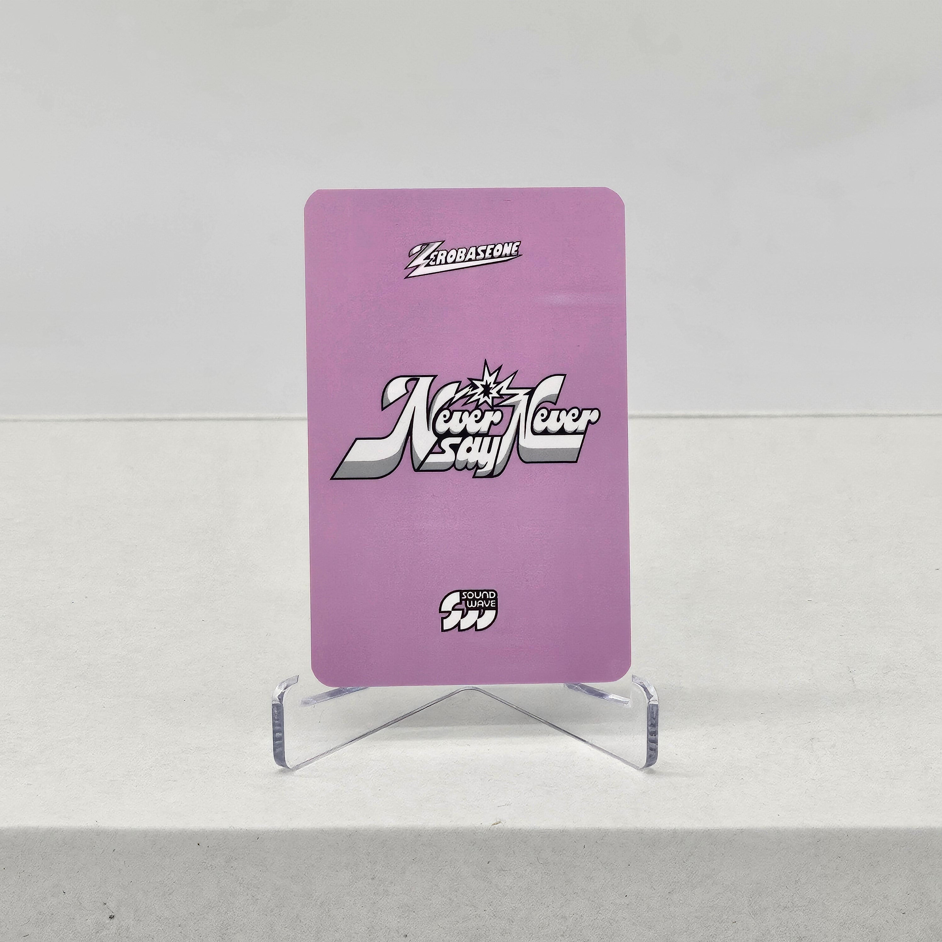 ZEROBASEONE - NEVER SAY NEVER (DIGIPACK VER.) - SOUNDWAVE POB PHOTOCARD