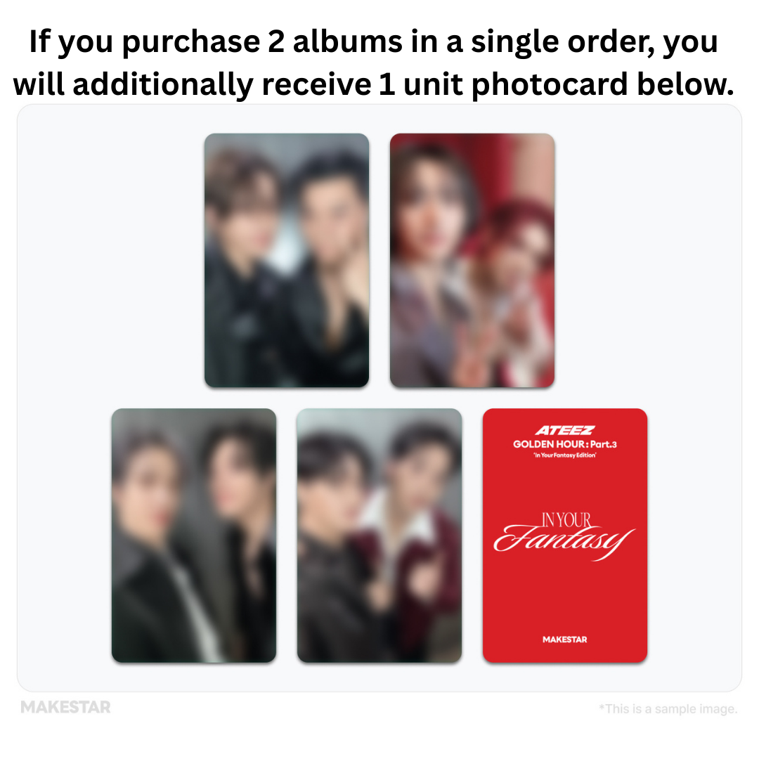 ATEEZ - GOLDEN HOUR : Part.3 ‘In Your Fantasy Edition’ (Fantasy VER. Limited Edition) + MAKESTAR PHOTOCARD