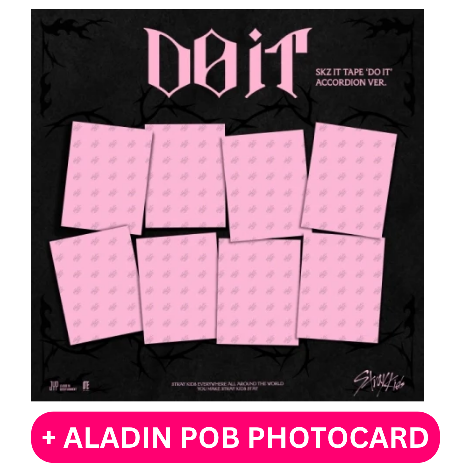 STRAY KIDS - SKZ IT TAPE ‘DO IT’ (ACCORDION VER.) + ALADIN POB PHOTOCARD