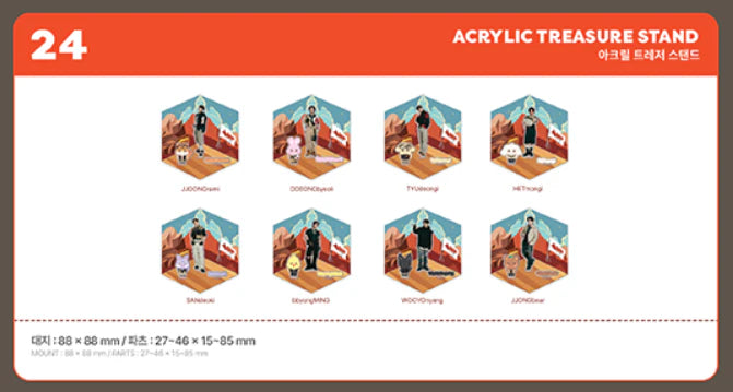 ATEEZ - ANITEEZ IN TREASURE - ACRYLIC TREASURE STAND
