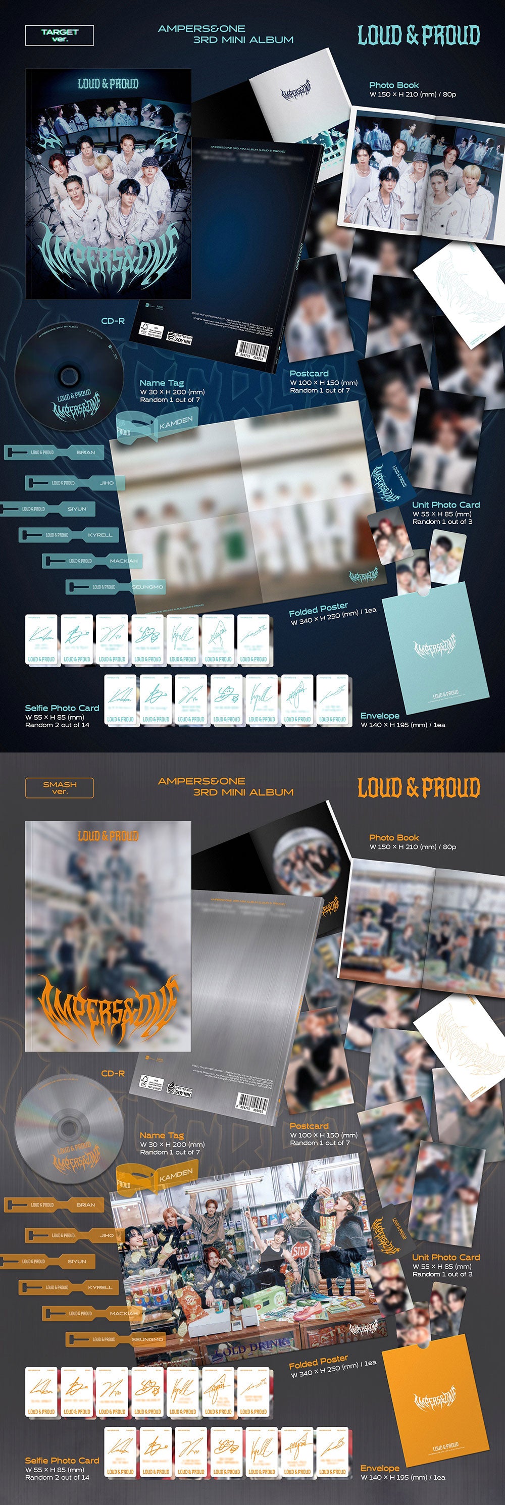 AMPERS&ONE - LOUD & PROUD (3RD MINI ALBUM)