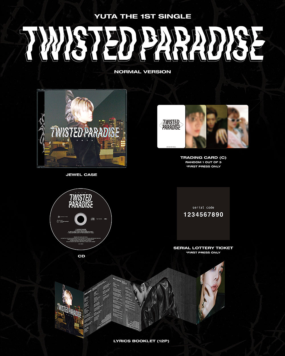 YUTA (NCT) - TWISTED PARADISE (JAPANESE ALBUM)