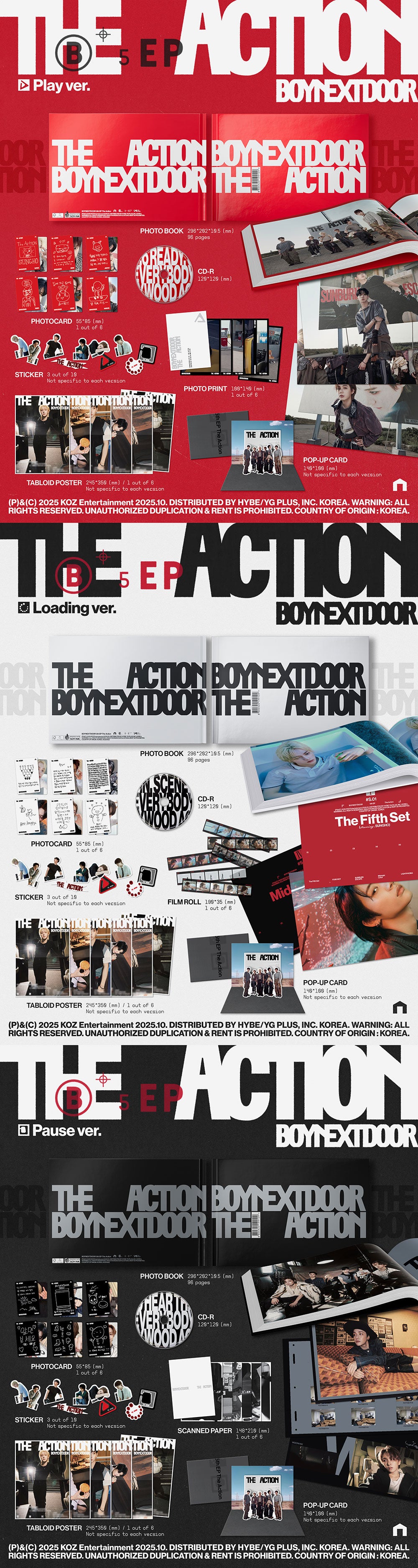 BOYNEXTDOOR - THE ACTION (5EP ALBUM)