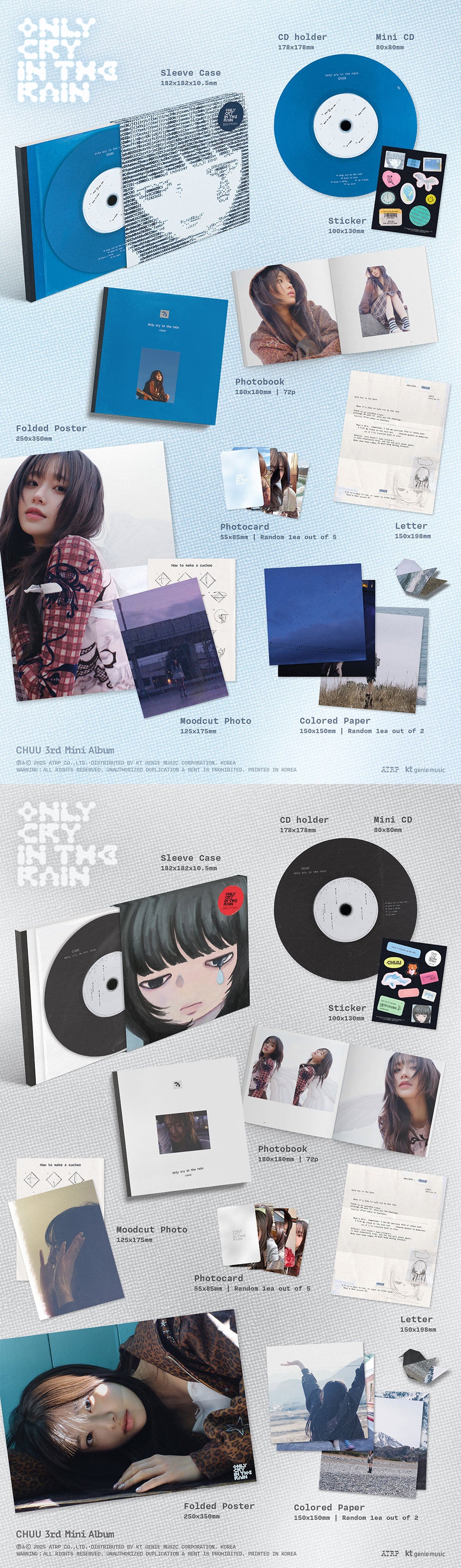 CHUU - ONLY CRY IN THE RAIN (3RD MINI ALBUM)