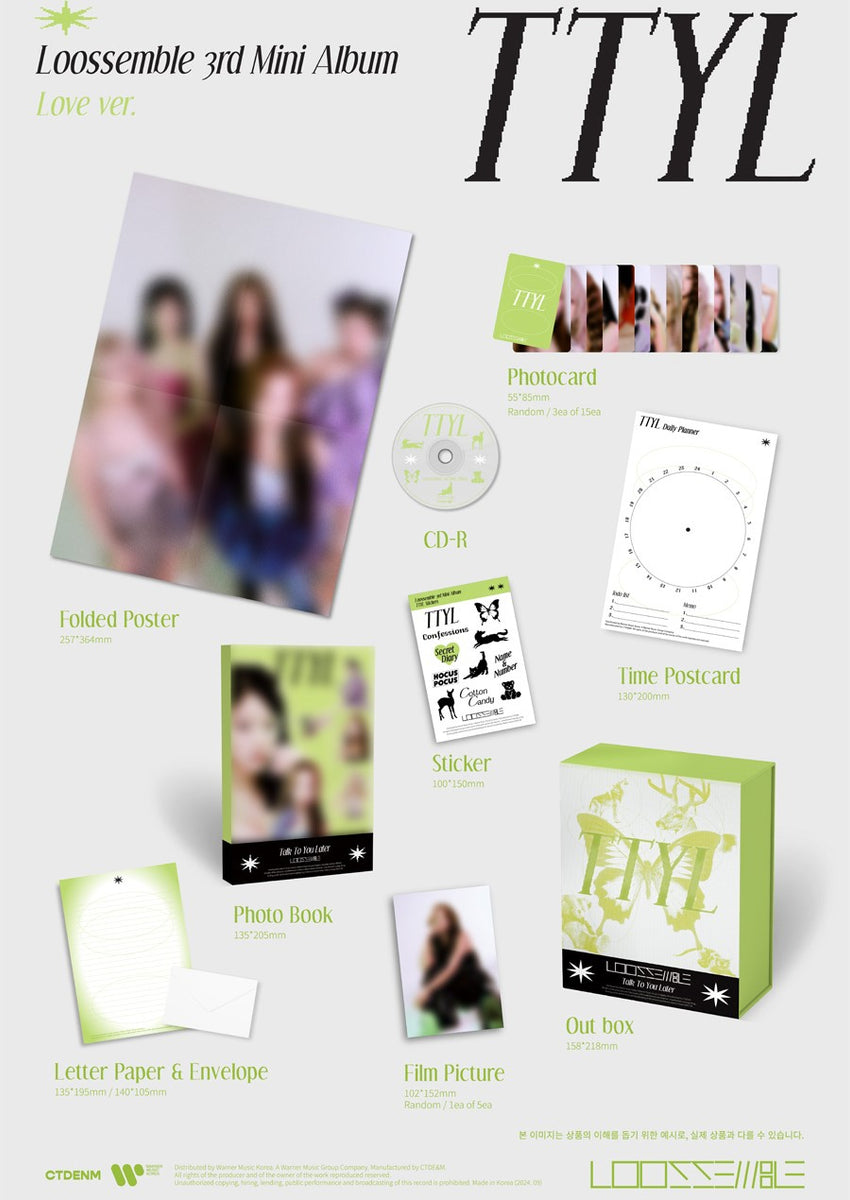 LOOSSEMBLE - TTYL (3RD MINI ALBUM) – TOKKI-SHOP