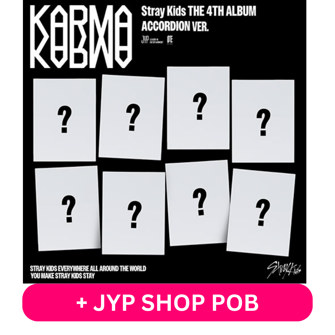 STRAY KIDS - KARMA (ACCORDION VER.) + JYP SHOP POB PHOTOCARD