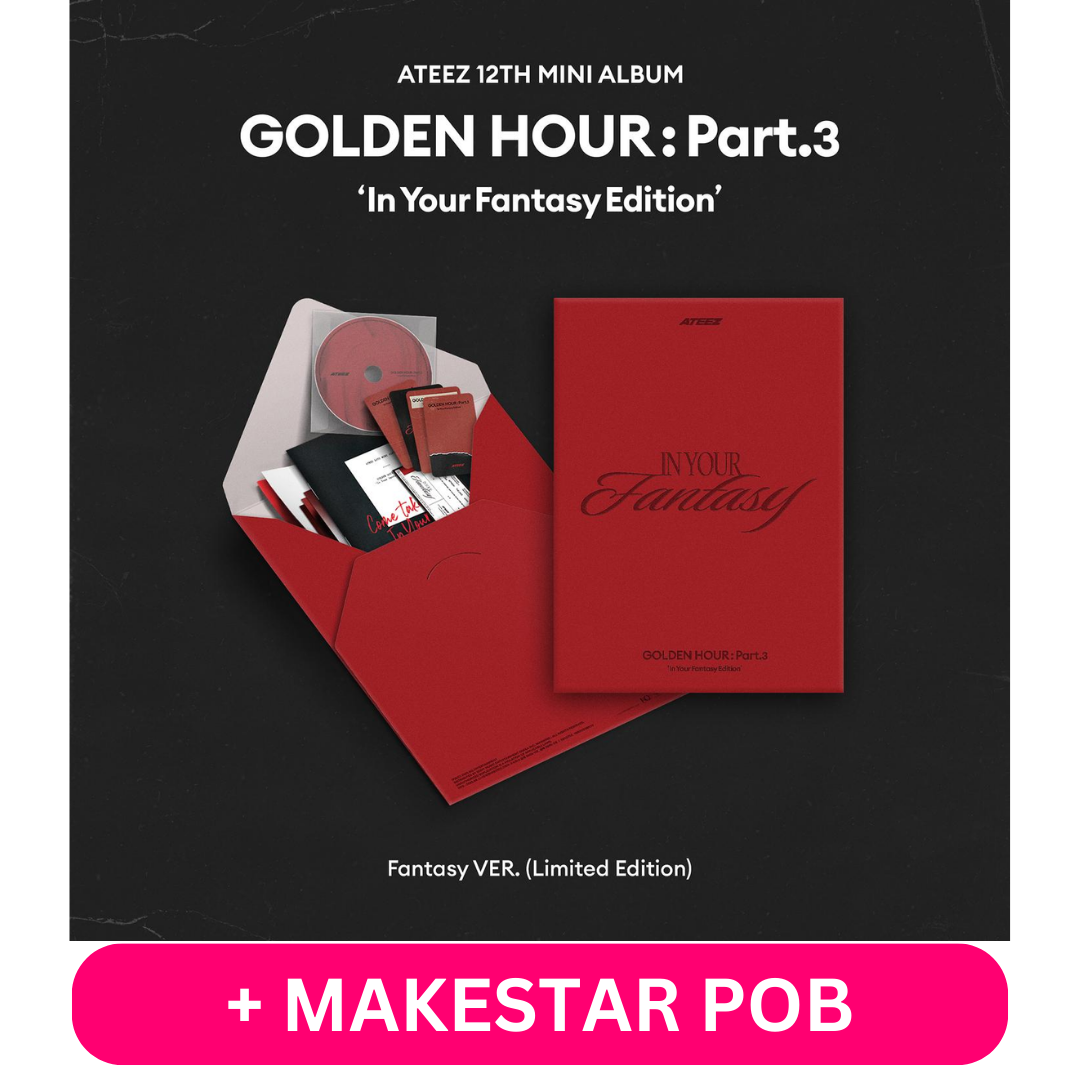 ATEEZ - GOLDEN HOUR : Part.3 ‘In Your Fantasy Edition’ (Fantasy VER. Limited Edition) + MAKESTAR PHOTOCARD