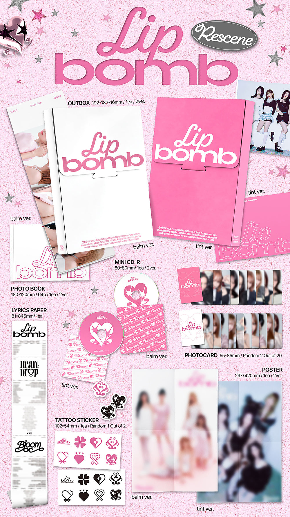 RESCENE - LIP BOMB (3RD MINI ALBUM)