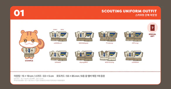 ATEEZ - ANITEEZ IN TREASURE - SCOUTING UNIFORM OUTFIT
