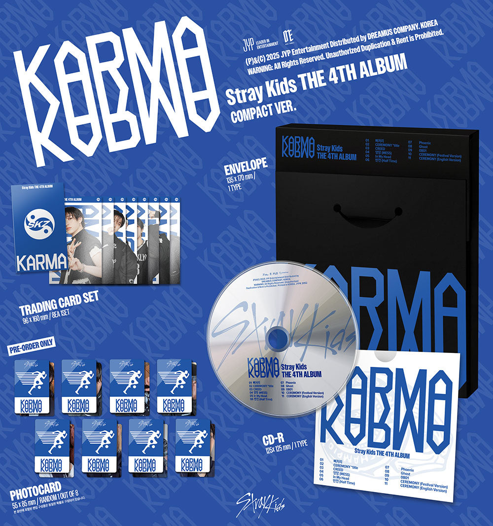STRAY KIDS - KARMA (COMPACT VER.) + SOUNDWAVE POB PHOTOCARD