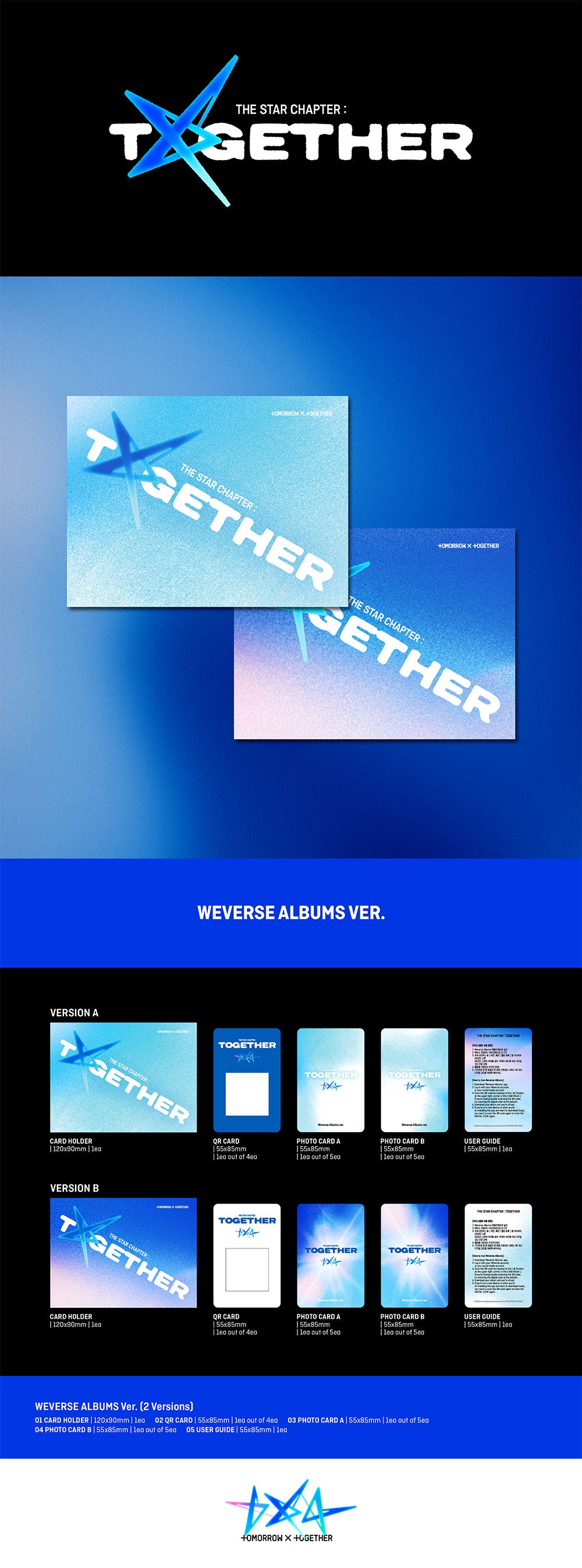 TOMORROW X TOGETHER (TXT) - THE STAR CHAPTER : TOGETHER (WEVERSE ALBUM VER.)