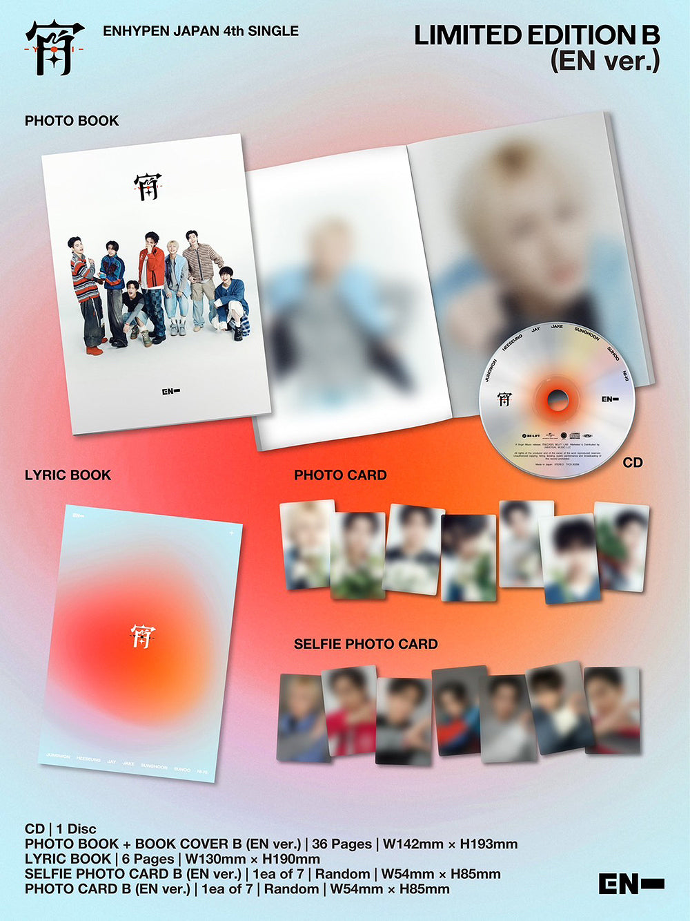 ENHYPEN - YOI (JAPANESE 4TH SINGLE MINI ALBUM)