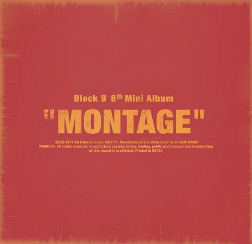 BLOCK B - MONTAGE (6TH MINI ALBUM)