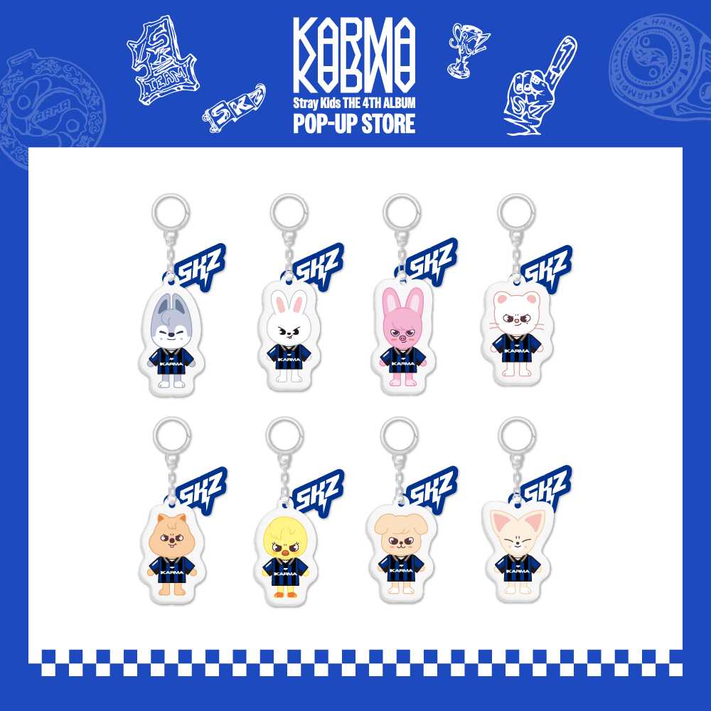 STRAY KIDS - KARMA POP-UP MD SKZOO YIN-YANG KEYRING