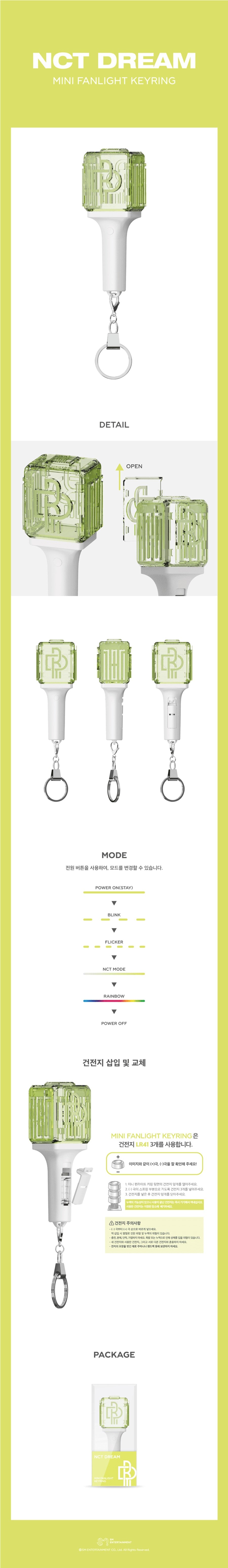 NCT DREAM - MINI FANLIGHT KEYRING