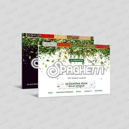 LE SSERAFIM SPAGHETTI weverse 15枚 1回目 LE SSERAFIM - SPAGHETTI (WEVERSE ALBUMS VER.) [1ST SINGLE ALBUM]