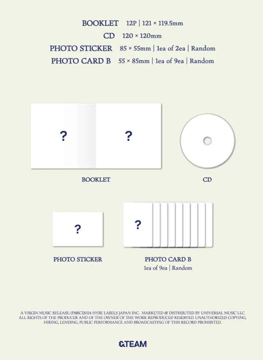 &TEAM - AOARASHI (2ND SINGLE ALBUM)