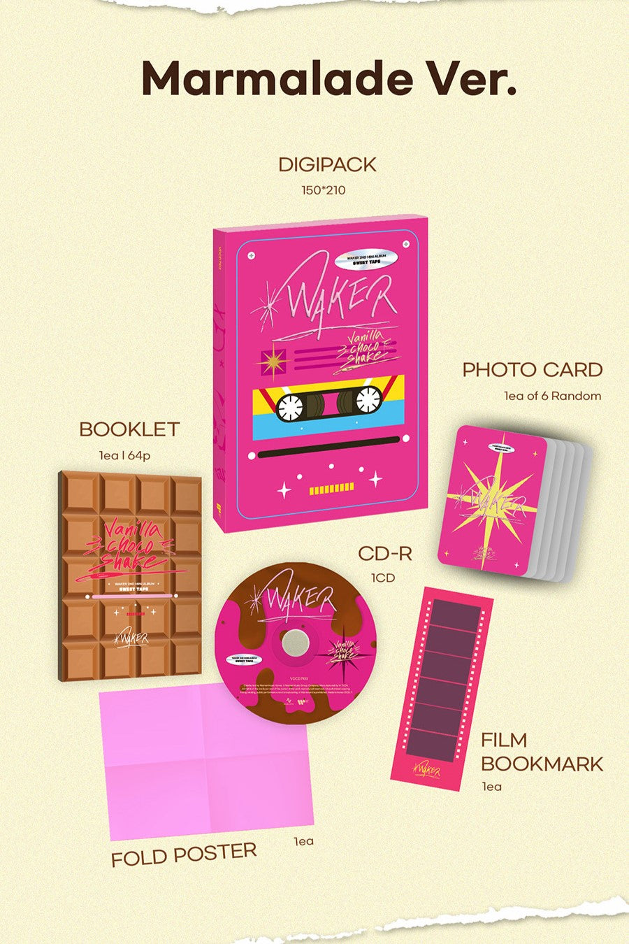 WAKER - Sweet Tape (2ND MINI ALBUM)