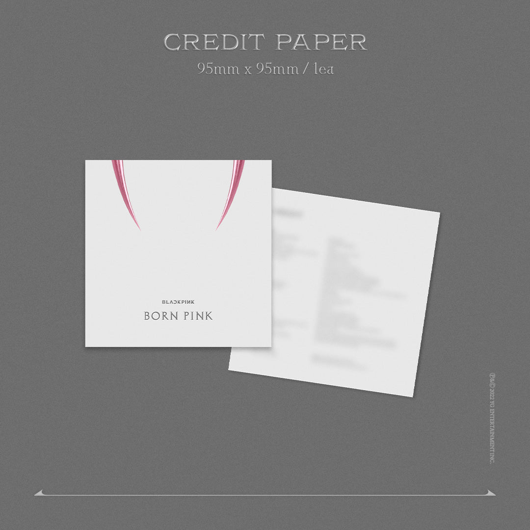 BLACKPINK - BORN PINK (KIT Album)