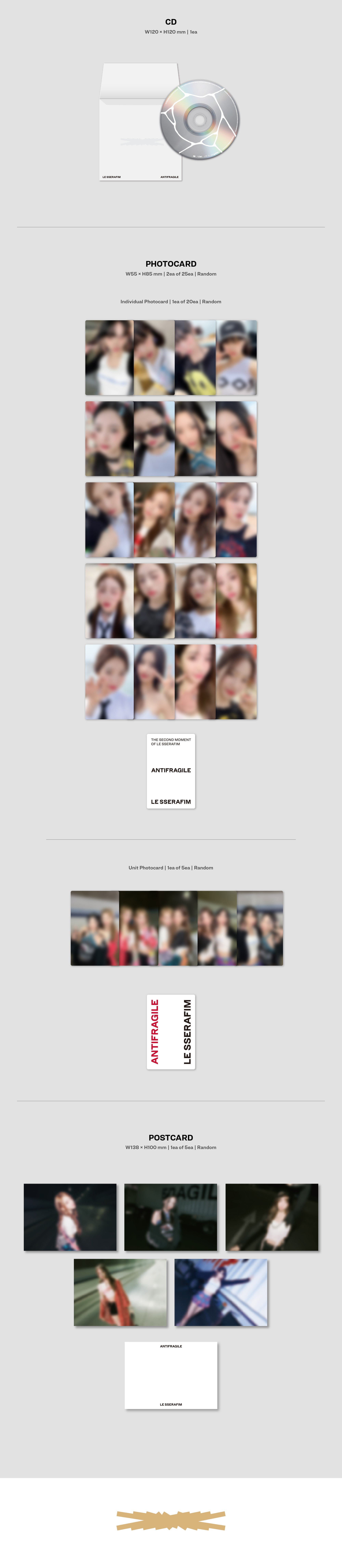 LE SSERAFIM - ANTIFRAGILE (COMPACT Ver.)