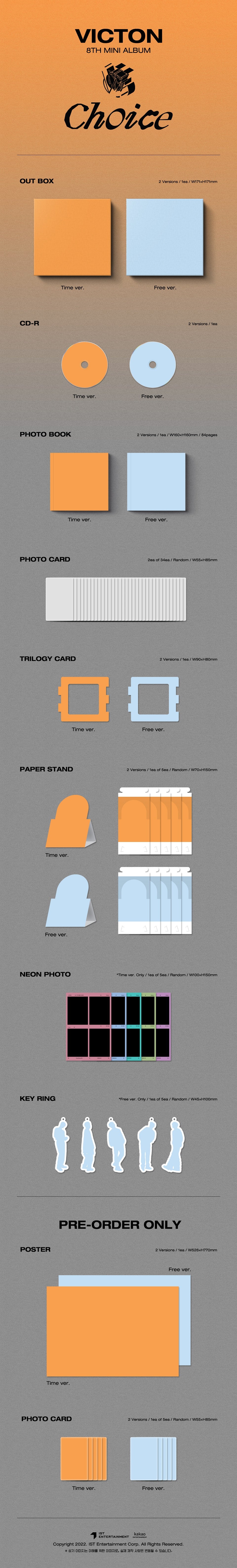 VICTON - CHOICE (8th Mini Album) + PRE-ORDER PHOTOCARD