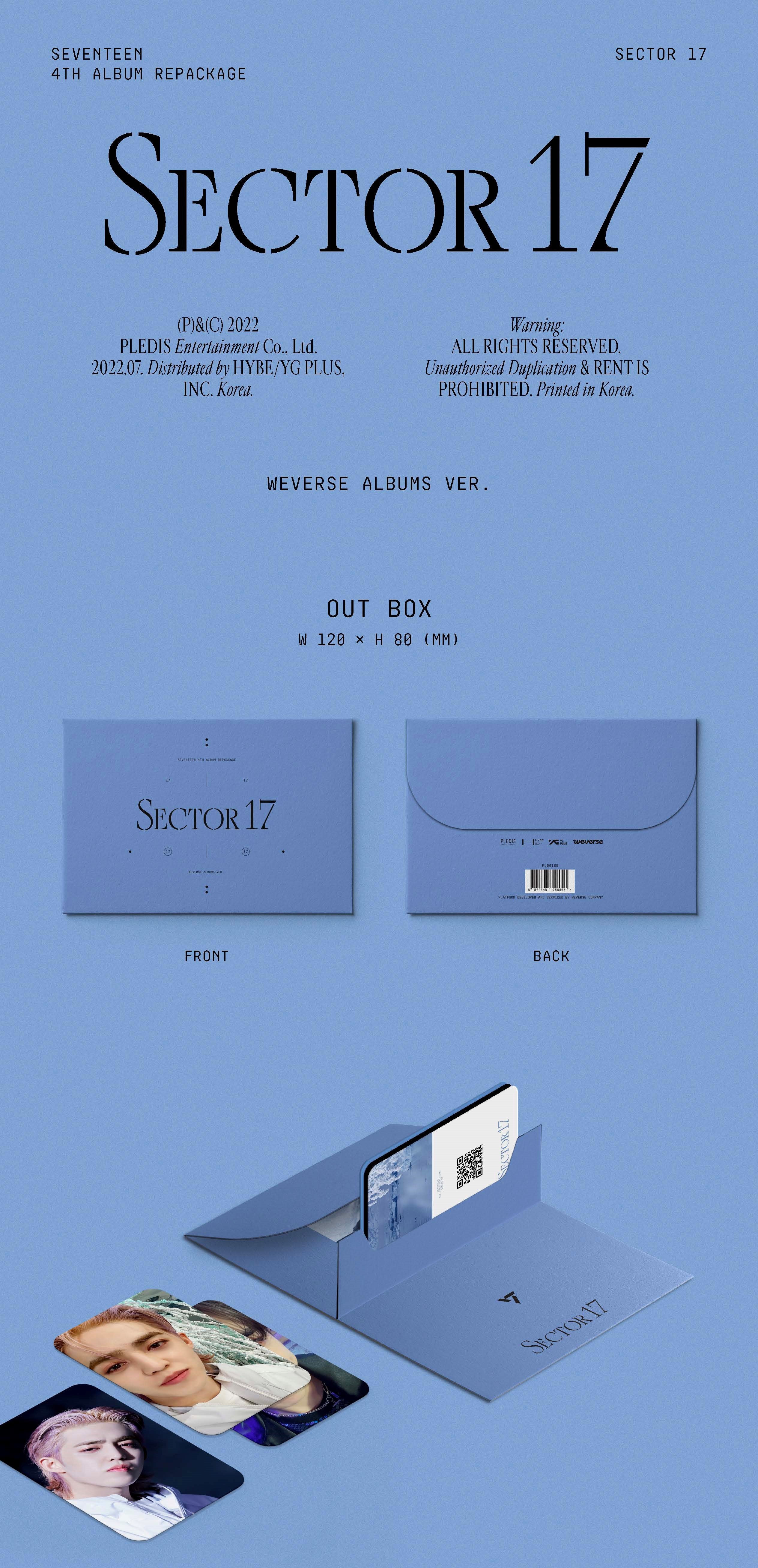 SEVENTEEN - SECTOR 17 (WEVERSE ALBUMS VER.)
