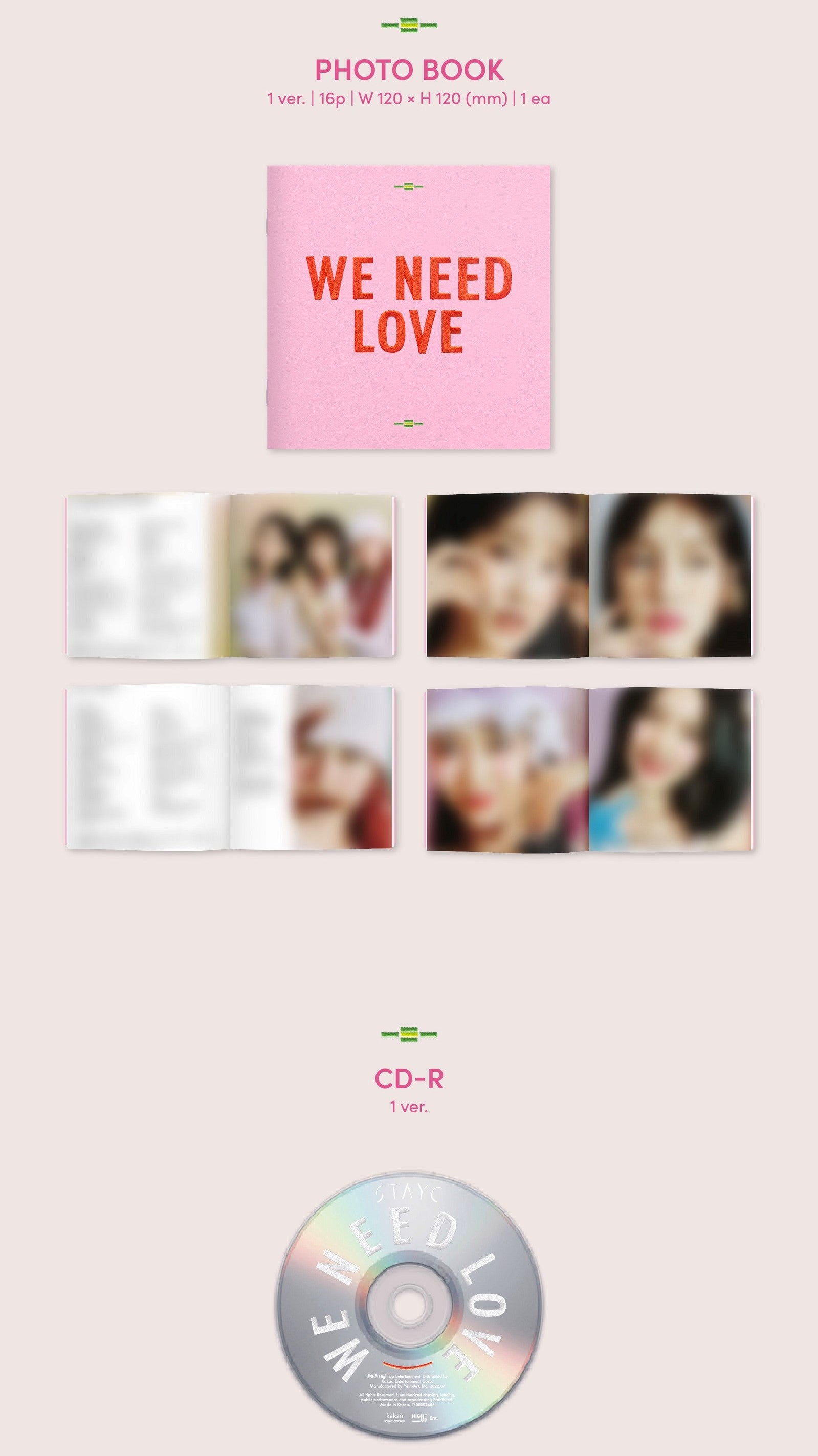 STAYC - WE NEED LOVE (Limited Digipack Ver.)