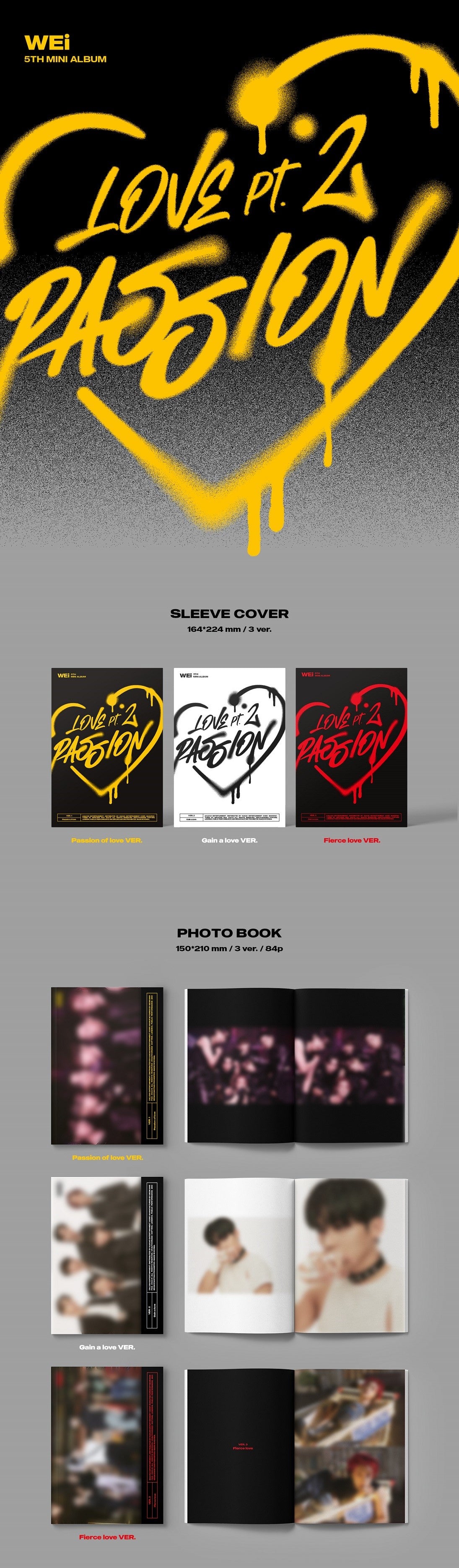 WEi - Love Pt.2 : Passion (5th Mini Album)