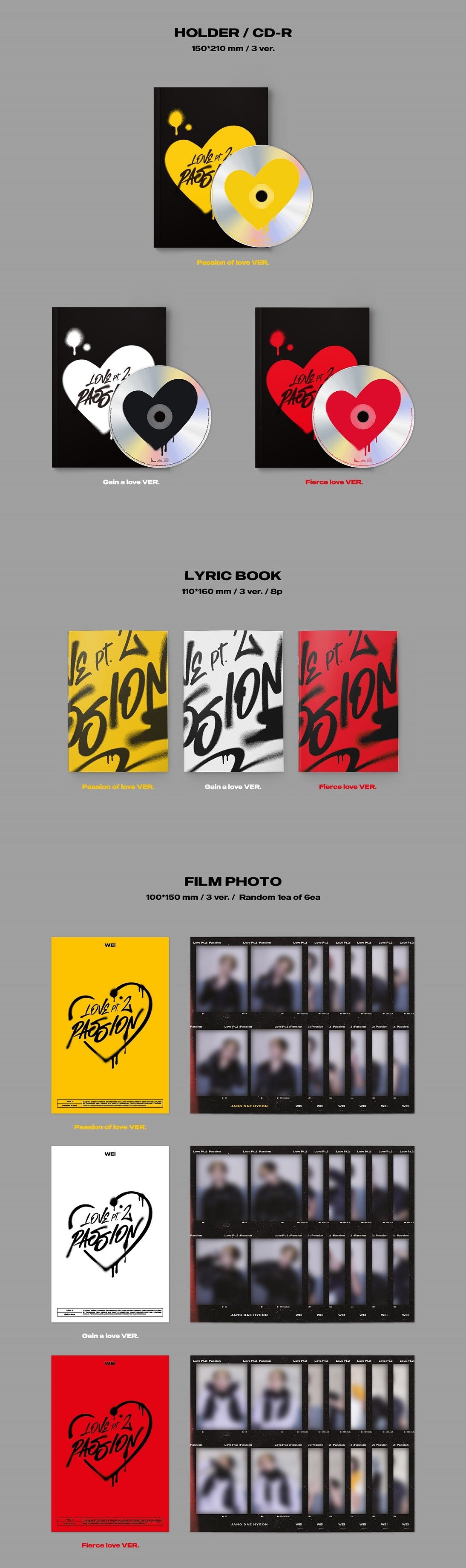 WEi - Love Pt.2 : Passion (5th Mini Album)