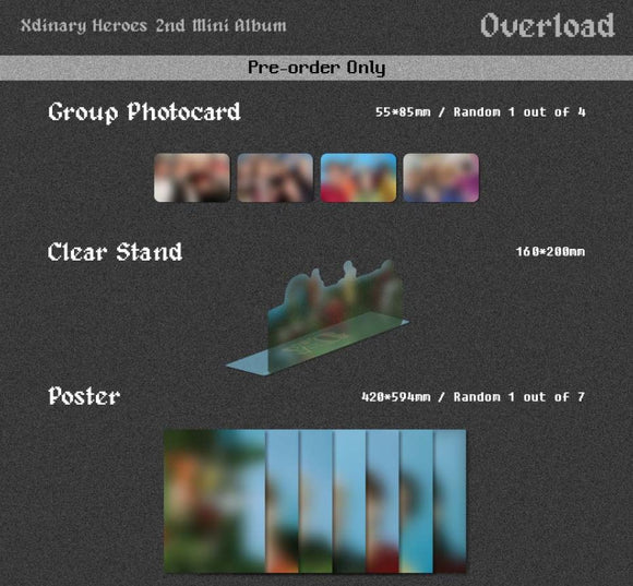 XDINARY HEROES - OVERLOAD (2nd Mini Album)