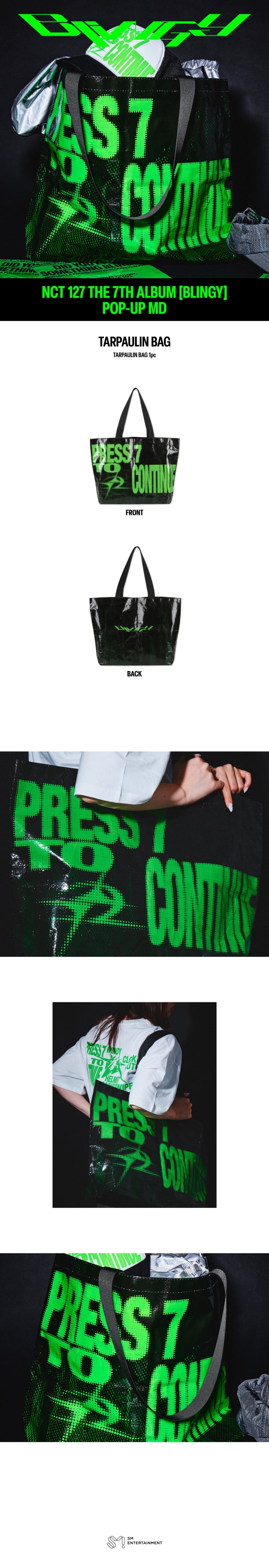NCT127 - 2026 The 7th Album [BLINGY] POP-UP MD ‘NEO LOST&FOUND CENTER’ TARPAULIN BAG