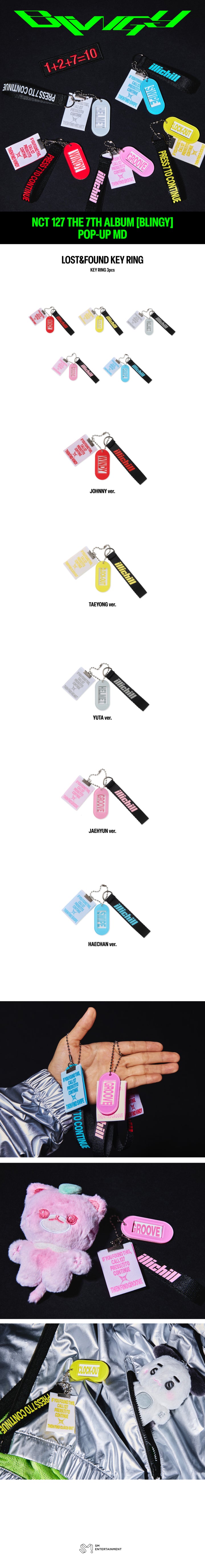 NCT127 - 2026 NCT 127 The 7th Album [BLINGY] POP-UP ‘NEO LOST&FOUND CENTER’ LOST&FOUND KEY RING