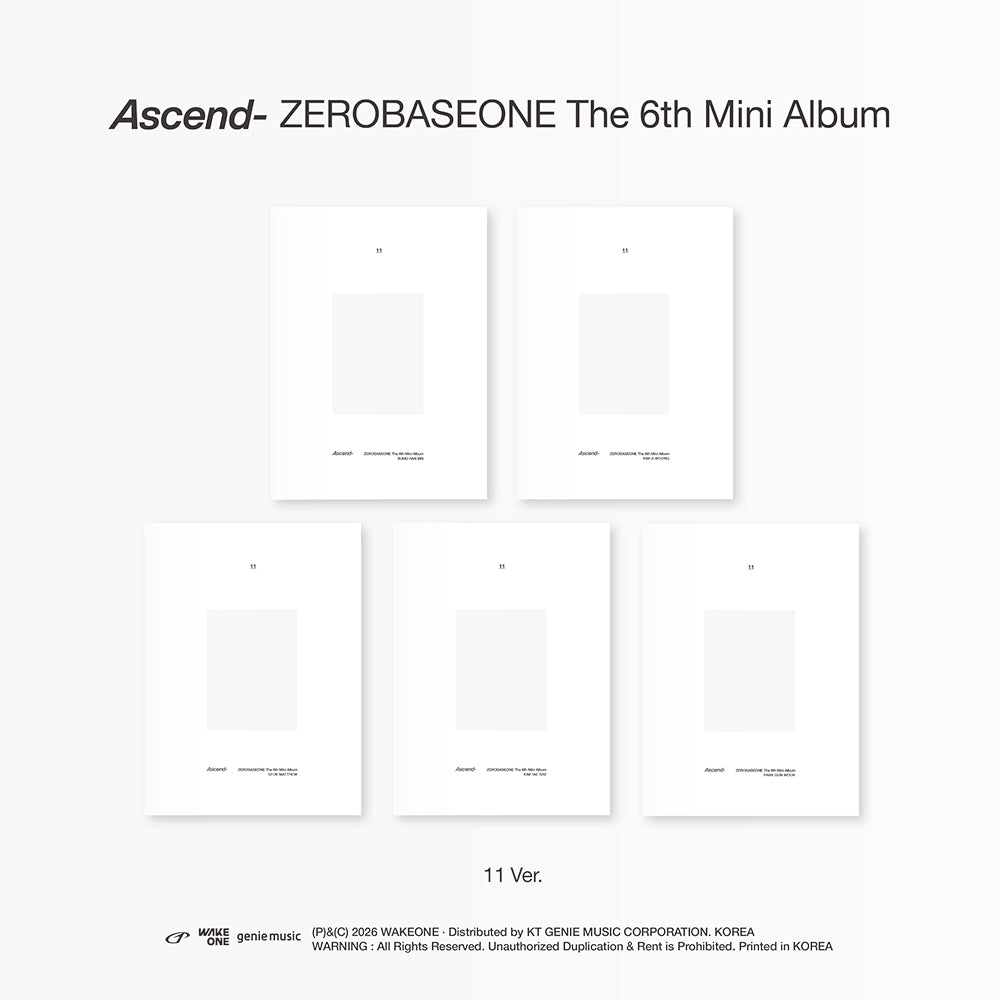 ZEROBASEONE - THE 6TH MINI ALBUM [ASCEND-] 11 VER.