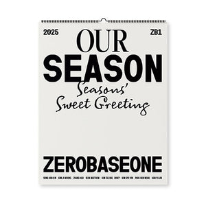 [PRE-ORDER] ZEROBASEONE - 2025 SEASON'S GREETINGS [OUR SEASON WALL CALENDAR]