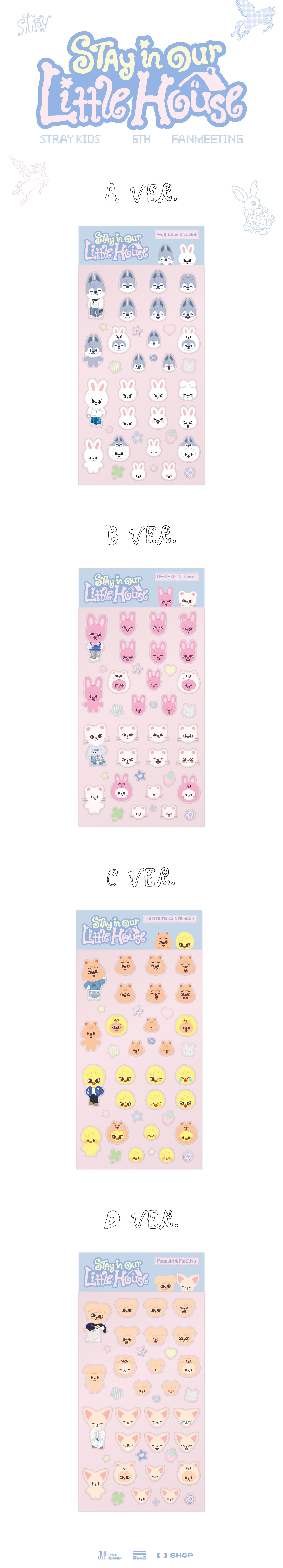 STRAY KIDS - SKZOO 3D STICKER [STAY in Our Little House]