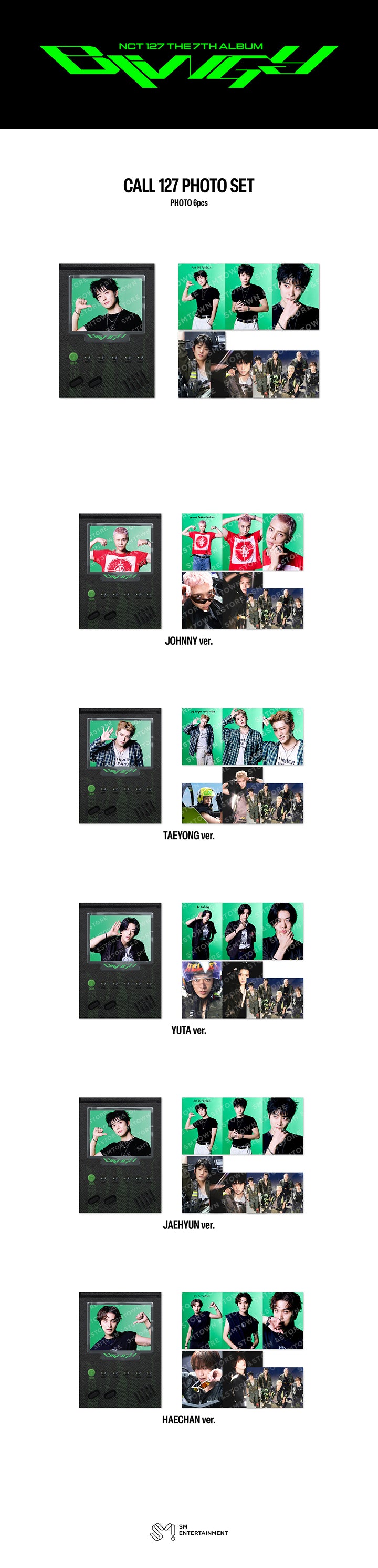 NCT127 - 2026 NCT 127 The 7th Album [BLINGY] POP-UP ‘NEO LOST&FOUND CENTER’ CALL127 PHOTO SET