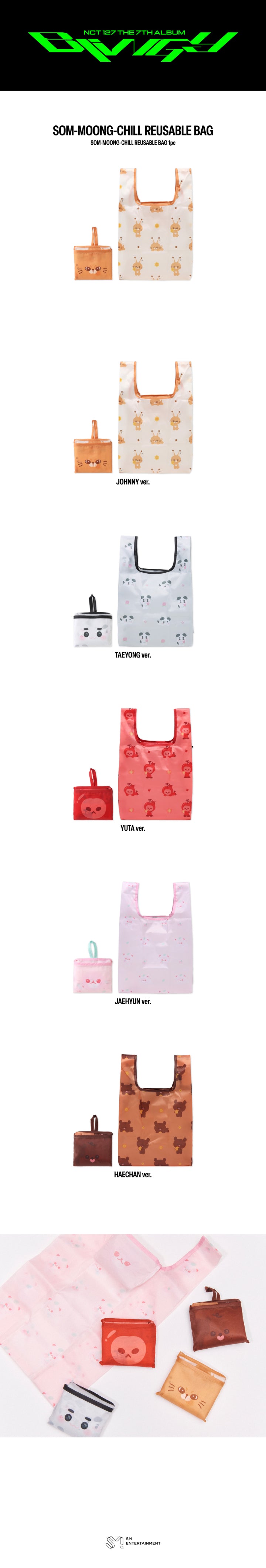 NCT127 - 2026 NCT 127 The 7th Album [BLINGY] POP-UP ‘NEO LOST&FOUND CENTER’ SOM-MOONG-CHILL REUSABLE BAG