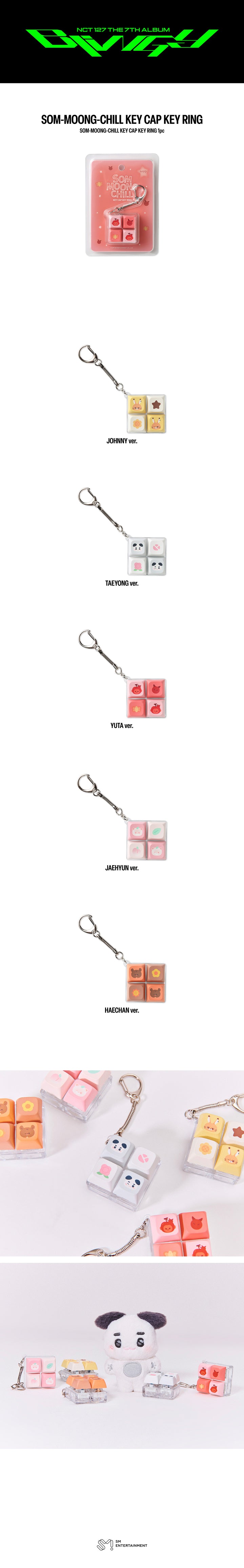 NCT127 - 2026 NCT 127 The 7th Album [BLINGY] POP-UP ‘NEO LOST&FOUND CENTER’ SOM-MOONG-CHILL KEY CAP KEY RING