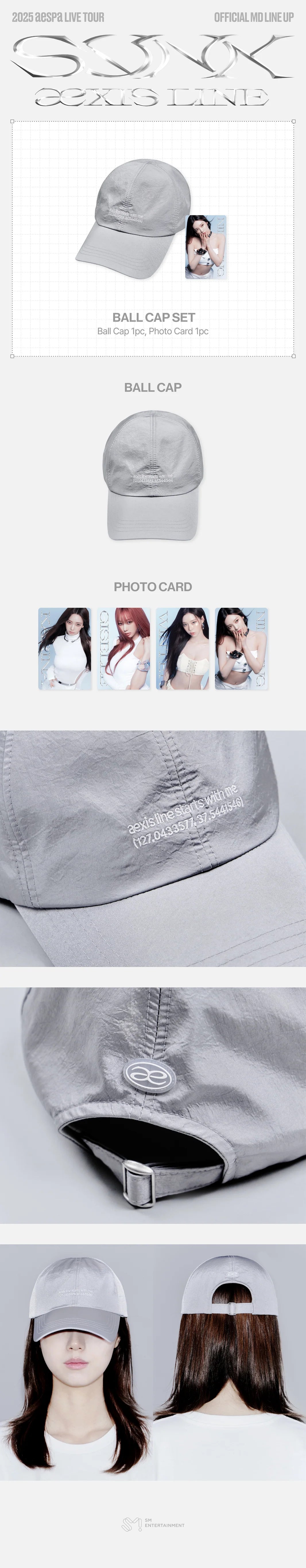 [PRE-ORDER] AESPA - BALL CAP SET - 2025 aespa LIVE TOUR - SYNK : aeXIS LINE - MD