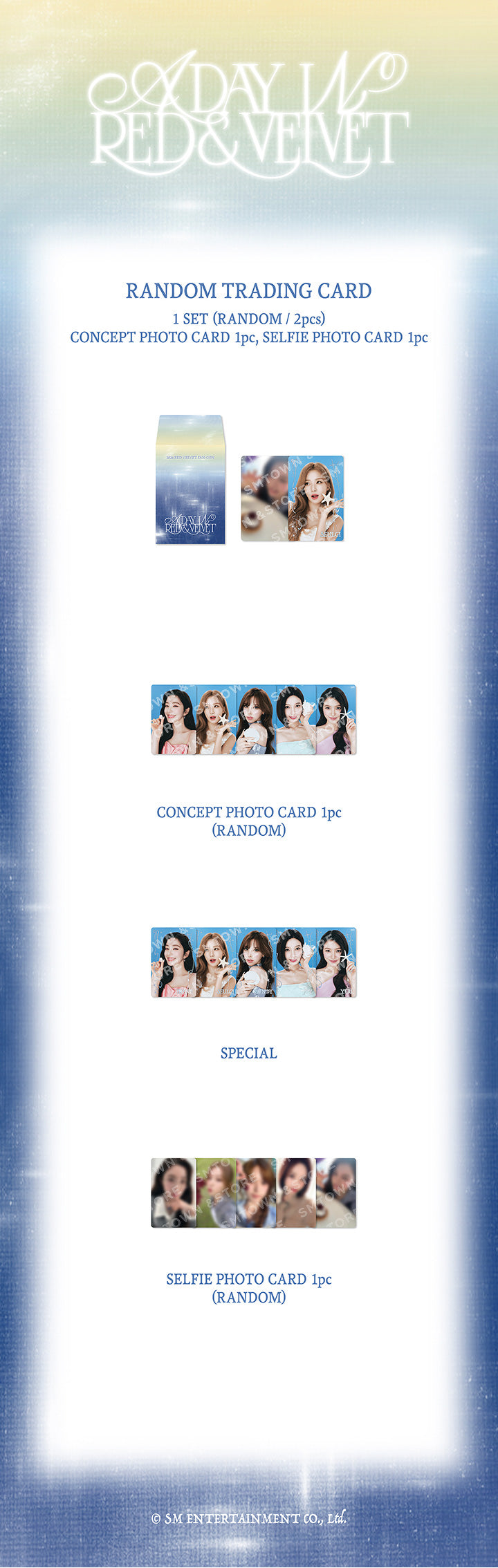 RED VELVET - RANDOM TRADING CARD [FANCON : A DAY IN RED & VELVET_MD]