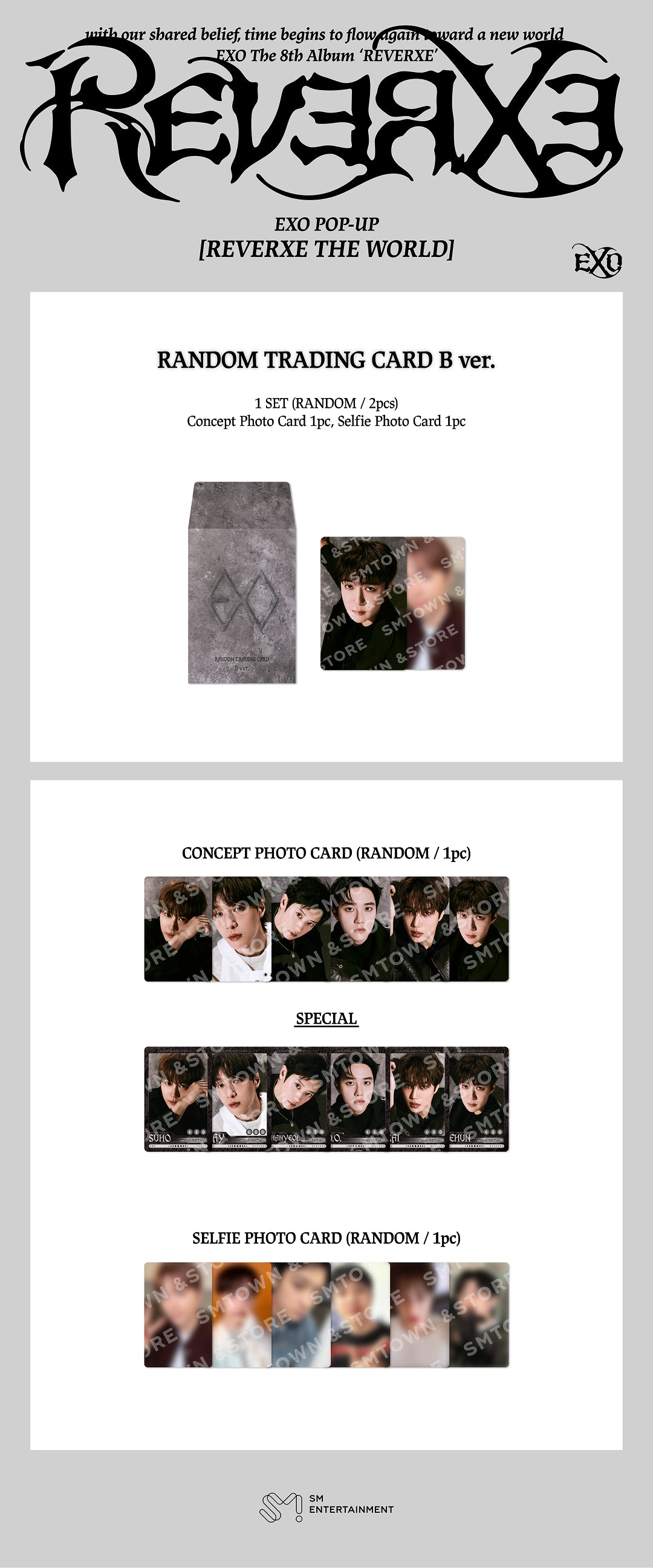 [PRE-ORDER] EXO - RANDOM TRADING CARD [REVERXE THE WORLD] MD
