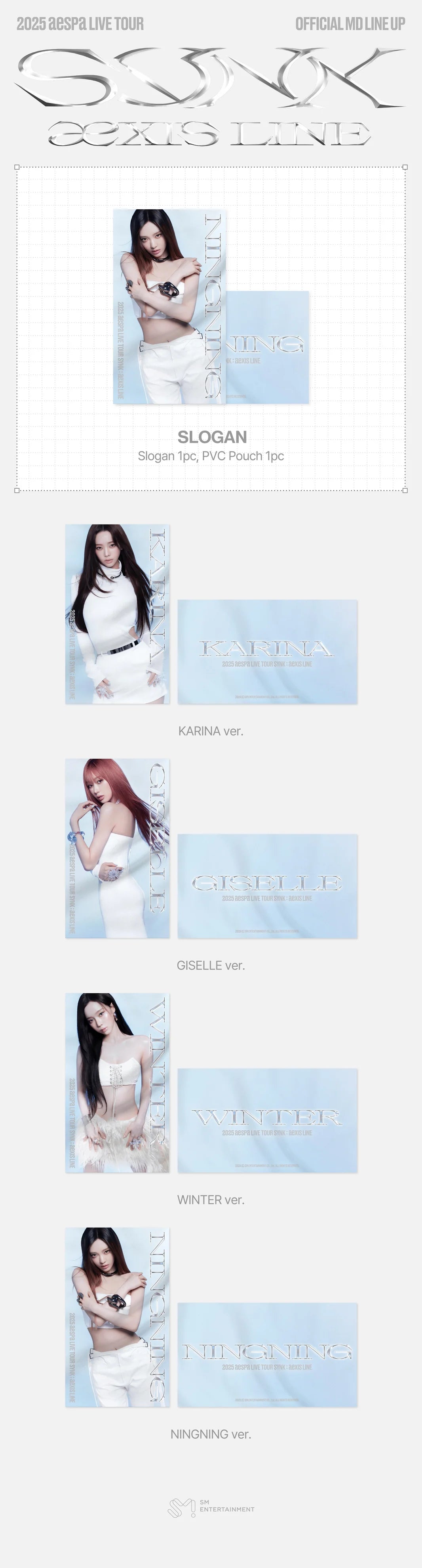 [PRE-ORDER] AESPA - SLOGAN - 2025 aespa LIVE TOUR - SYNK : aeXIS LINE - MD