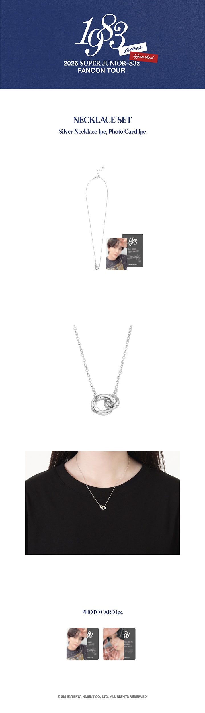 SUPER JUNIOR - 83Z_NECKLACE [FANCON TOUR_1983 MD]