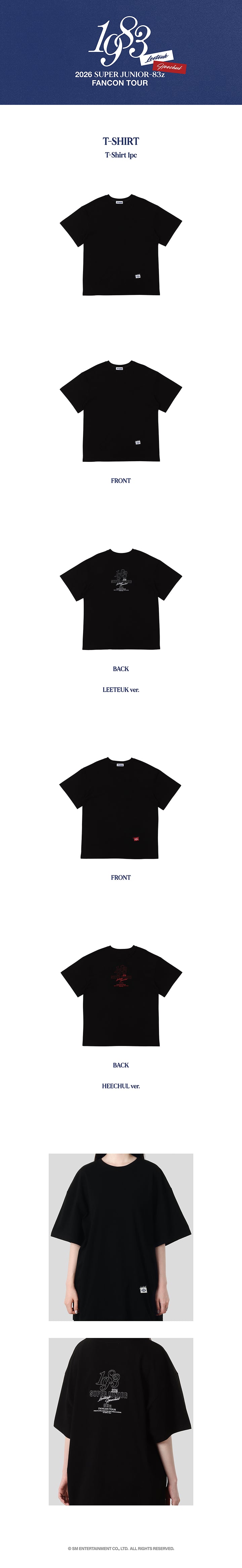 SUPER JUNIOR - 83Z_T-SHIRT [FANCON TOUR_1983 MD]