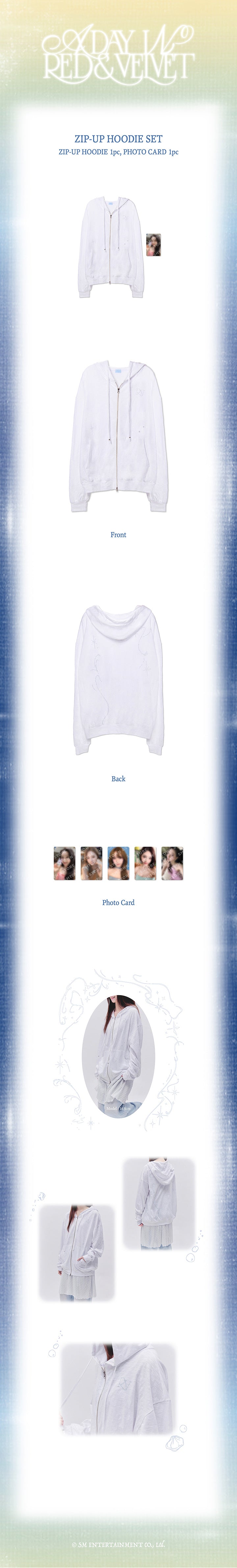 RED VELVET - ZIP-UP HOODIE [FANCON : A DAY IN RED & VELVET_MD]