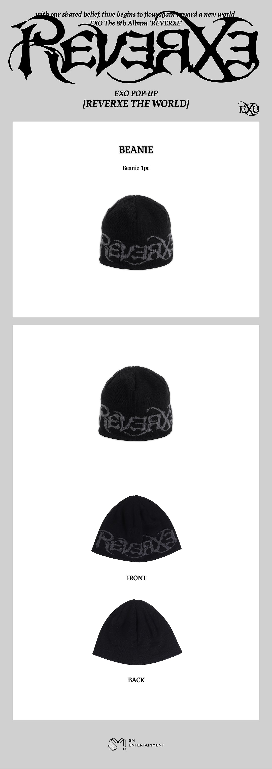 [PRE-ORDER] EXO - BEANIE [REVERXE THE WORLD] MD